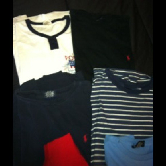 🚫SOLD🚫6 Polo crew neck short sleeved shirts. - Picture 2 of 4