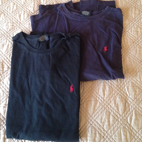 🚫SOLD🚫6 Polo crew neck short sleeved shirts. - Picture 4 of 4