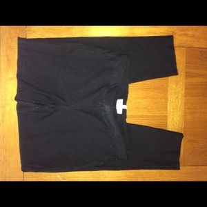 Black straight leg dress pants