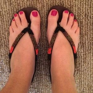 Beaded sandals