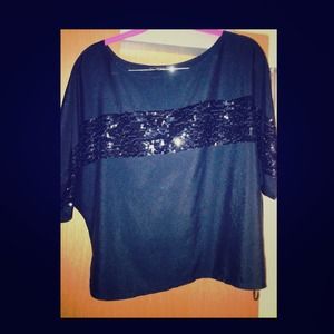 Black Sequined Shirt!