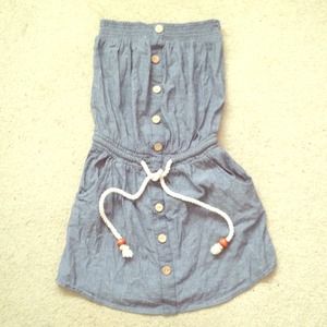 Strapless summer dress