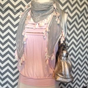 Express cotton candy pink spaghetti strap top
