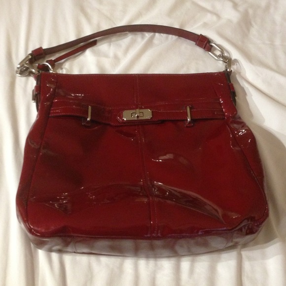 SALE TODAY! Coach Red patent leather purse