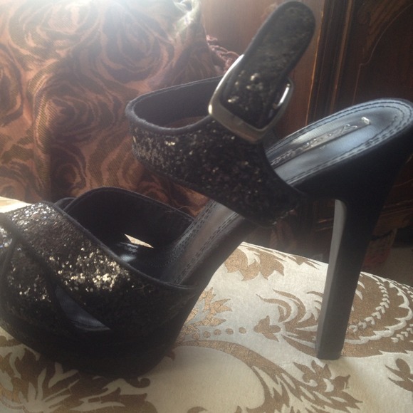 Nwt Zara Trafaluc glitter platforms - Picture 3 of 4