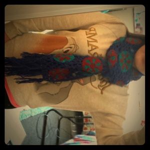 SALE 70s Crocheted Scarf