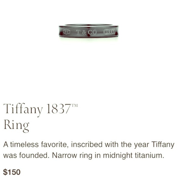 Tiffany 1837 ring. Size 6