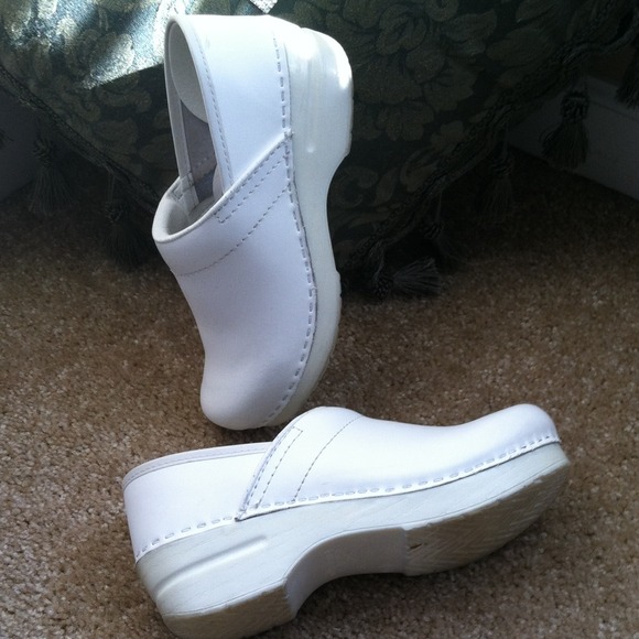 White leather Dankos shoes