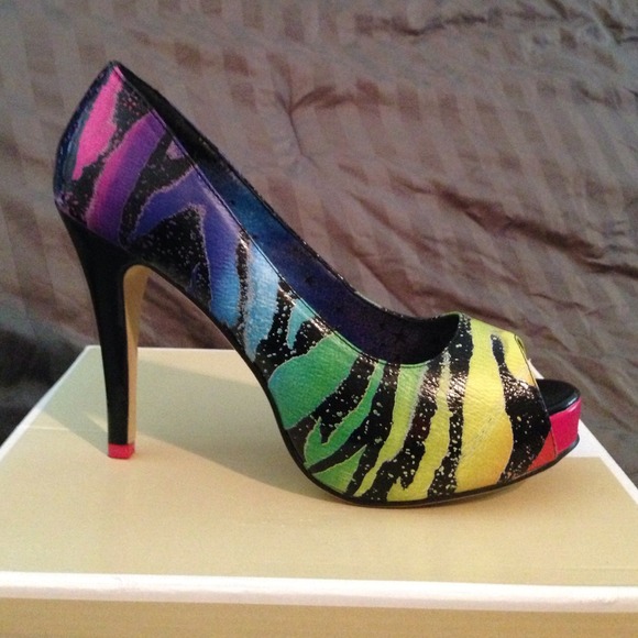 Rainbow Iron Fist heels