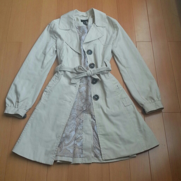 Light beige trench coat