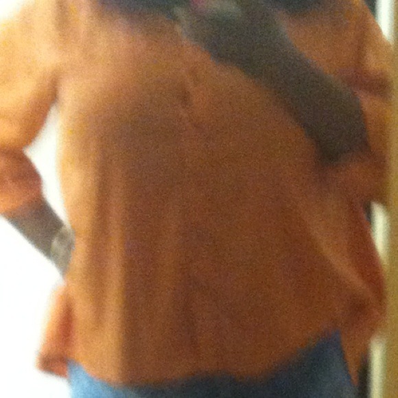 Smoked orange high low shirt - Picture 1 of 1