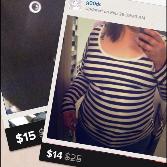 Peacoat & striped top bundle !