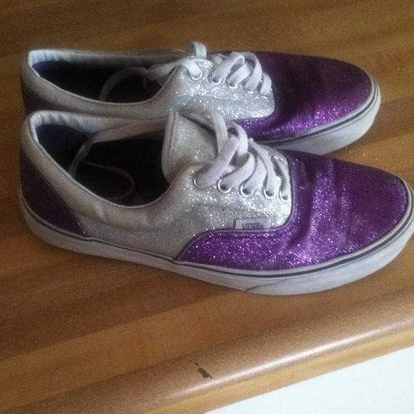 Silver & purple sparkly vans! 💢ON HOLD 💢 jan 3