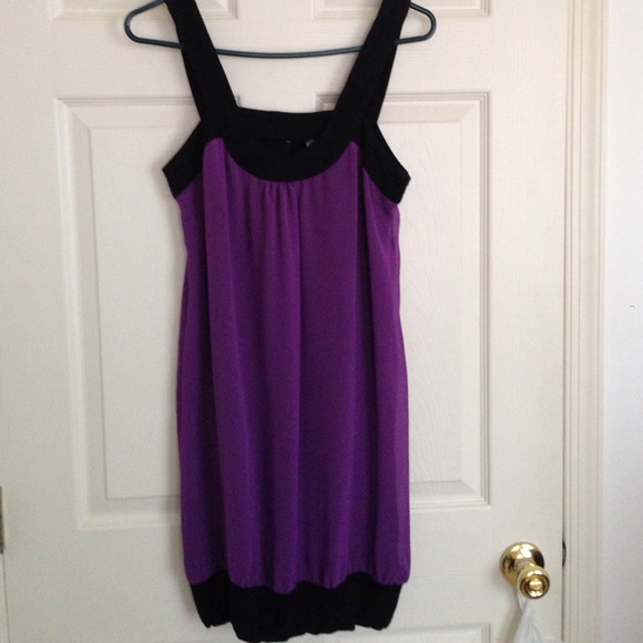 Purple dress w/black band