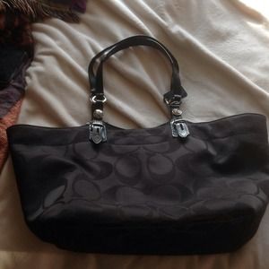 Authentic black coach purse