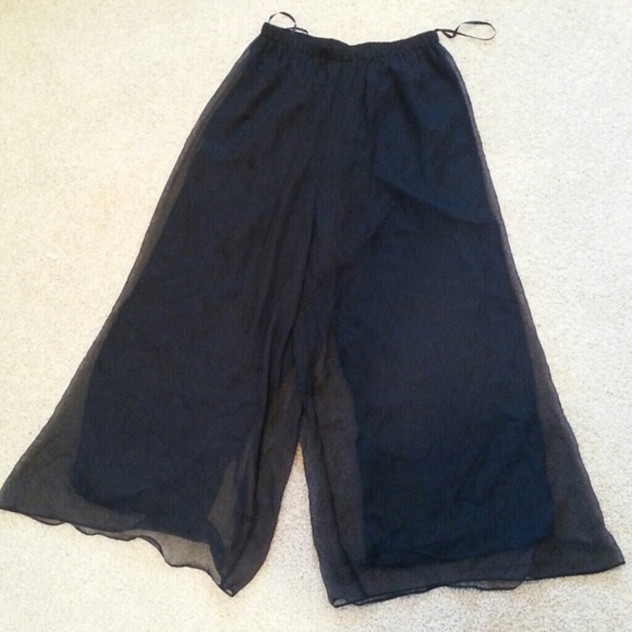 *Sold* Black Chiffon Pants