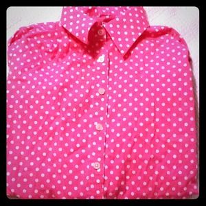 Pink Lilly  Pulitzer polka dotted Oxford! Size 2!