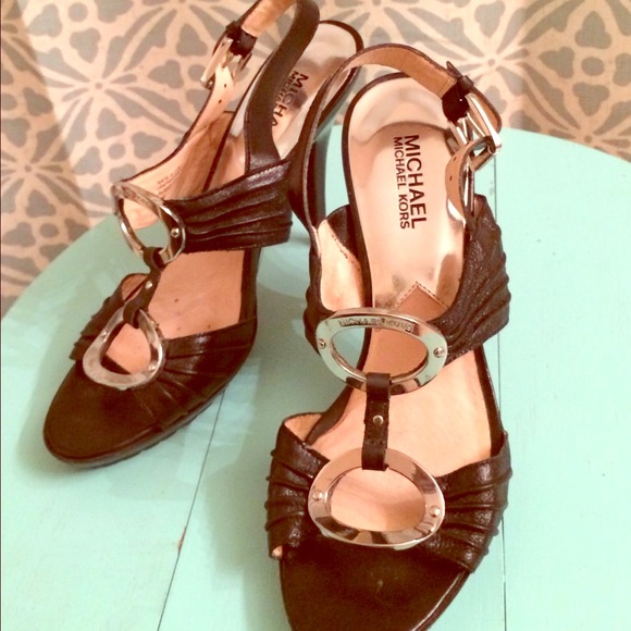 👠Michael Kors black heels. Sz.8. Like new!