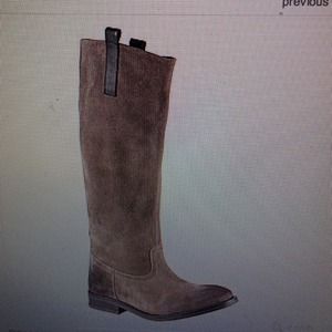 grey riding boots sz 7.5