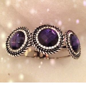 Stunning Blue Stones and Crystal Bracelet