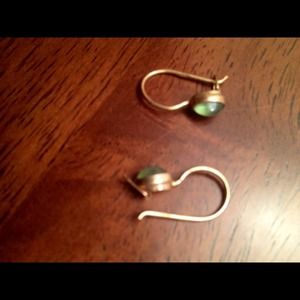 Silver earrings in gold coating. Real antique!