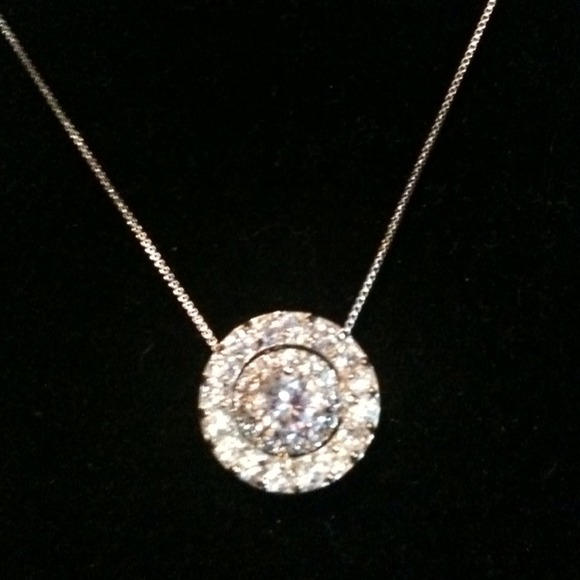 Jewelry - Sterling silver necklace with Swarovski crystals