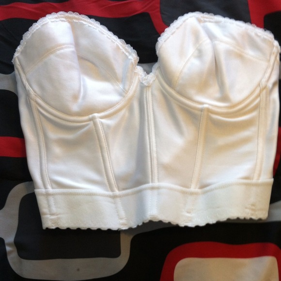 White bustier