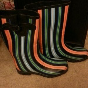 Rain boots.
