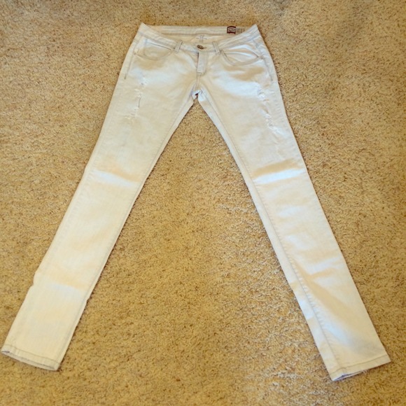 Distressed jeans