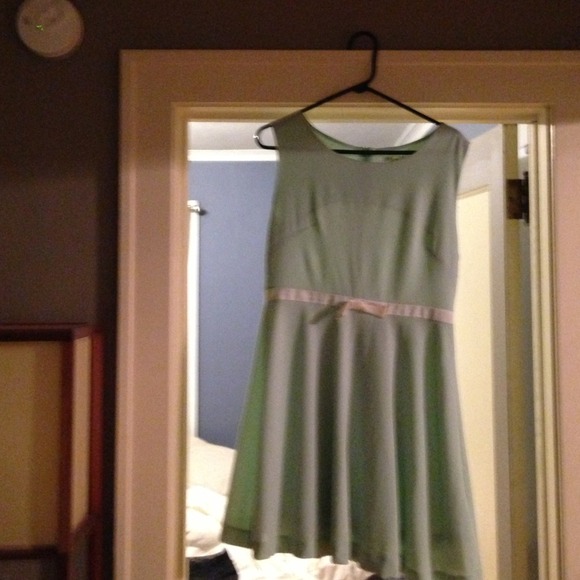 Seafoam green dress