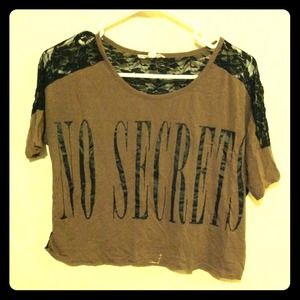 No Secrets lace top
