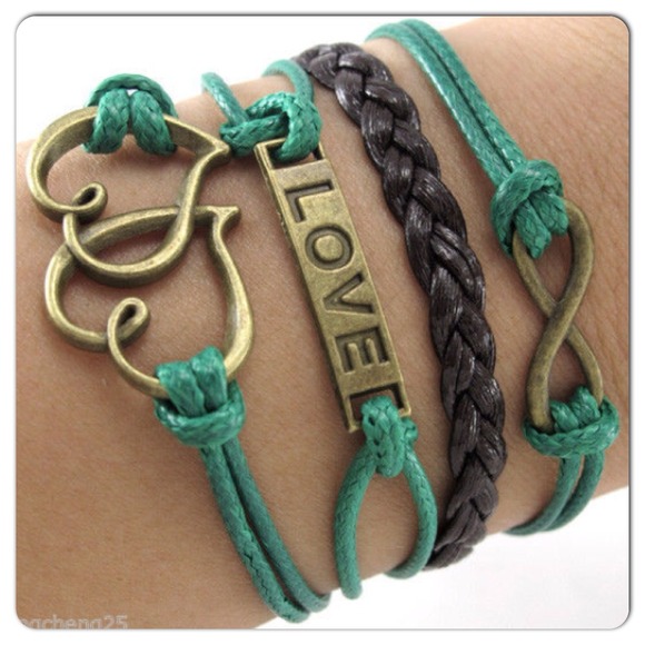 🚫SOLD🚫LOVE DOUBLE HEARTS INFINITY BRACELETS.