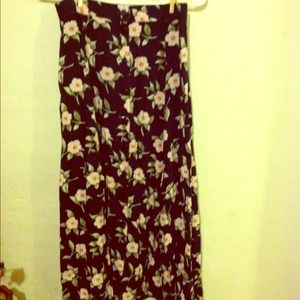 Floral long skirt