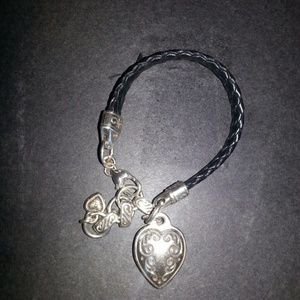 Heart charm bracelet