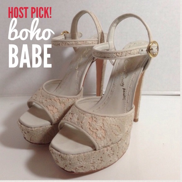 Alice + Olivia Shoes - ❌SOLD❌Alice + Olivia Lena Macrame  Platforms