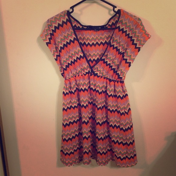 Bright printed dress