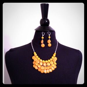 Charming Style Yellow Necklace