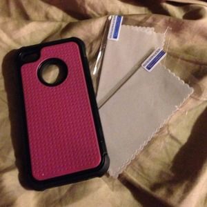 Brand new I phone 4/4s screen protectors and case