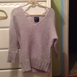 V neck wool sweater
