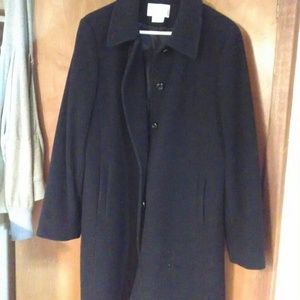 Black wool coat