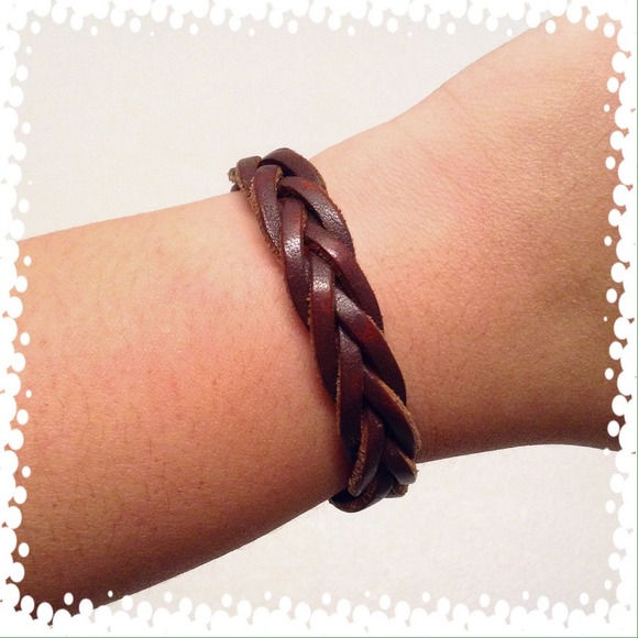 Leather braid bracelet from AE