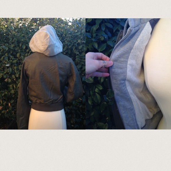 ❎SOLD❎🎉HP🎉Olive obey jacket - Picture 3 of 4