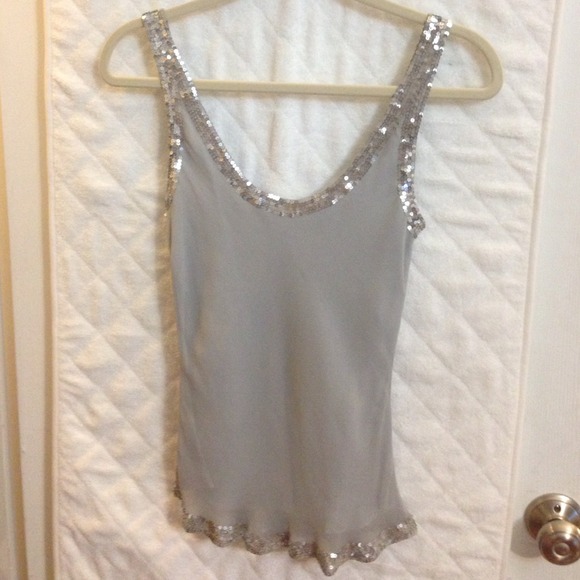 Silk camisole with sequin