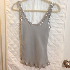 Silk camisole with sequin