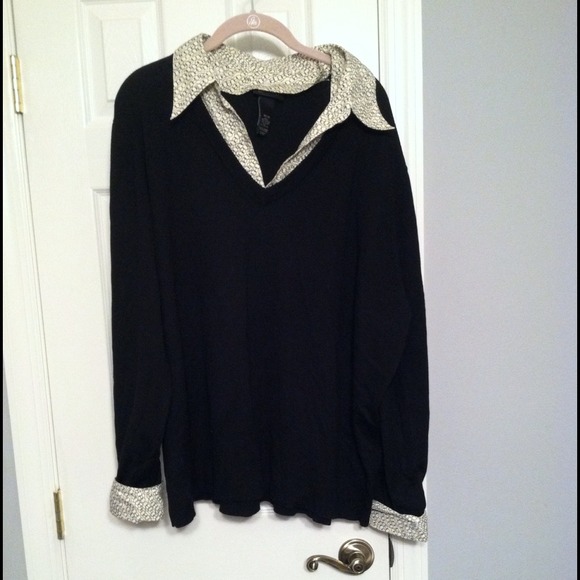 Black colored sweater