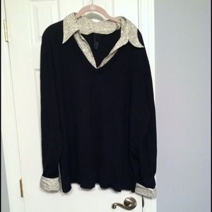 Black colored sweater