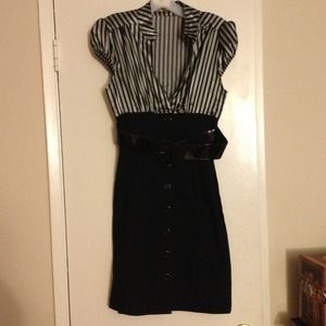 Silver & Black Dress