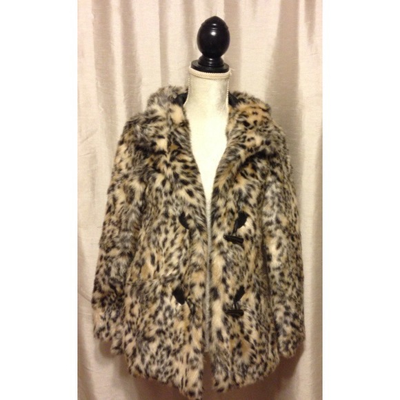Faux Fur Leopard coat
