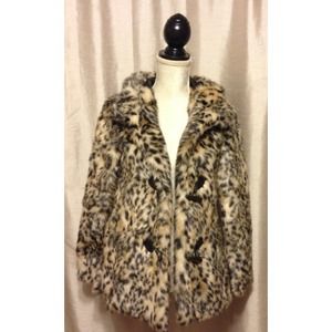 Faux Fur Leopard coat