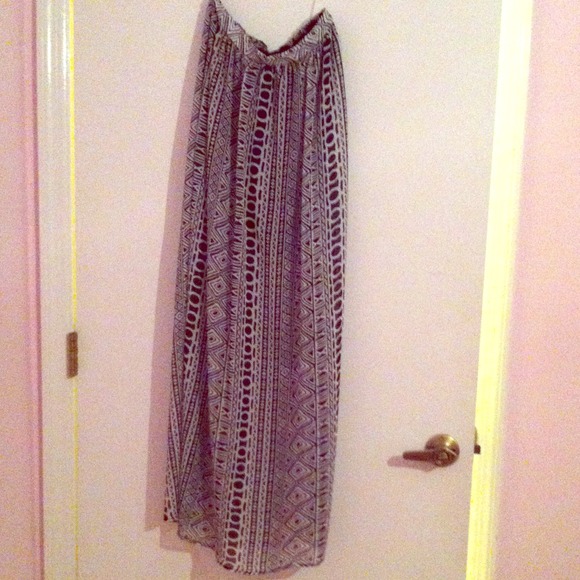 ❌🚫 SOLD Tribal maxi skirt with slits